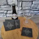 Set de 4 sous verres "Orval" V2